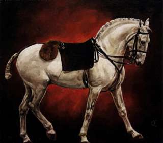 ANDALUSIAN HORSE WITH SADDLE CROSS STITCH PATTERN  