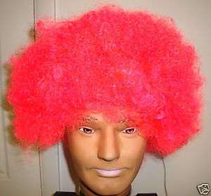 HOT PINK AFRO WIG COSTUME HALLOWEEN PROP PARTY  