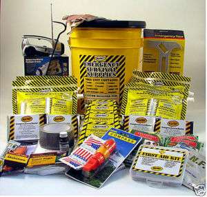 Emergency Home Survival Kit 4 Person Deluxe Earthquake  