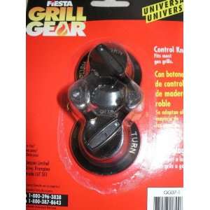  Fiesta Grill Gear Universal Gas Grill Black Knobs set of 2 