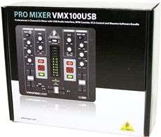 Behringer VMX100USB Professional 2 Channel DJ Mixer VMX100 USB  