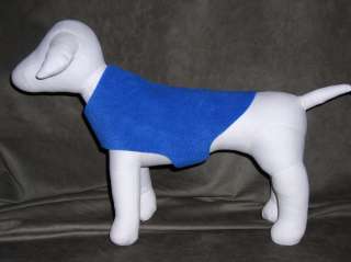   , Dog Coat, Royal Blue, Fleece, Size Small fits 9 12 lb. dogs  