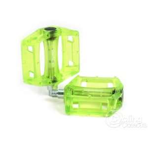  EIGHTHINCH FIXED GEAR BMX BIKE PLASTIC PEDALS GREEN 