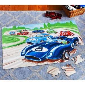  Pottery Barn Kids Race Car Floor Puzzle Toys & Games