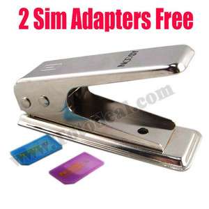   Card to Micro SIM card Cutter+2 Adapter for ipad iphone 4G 3G  