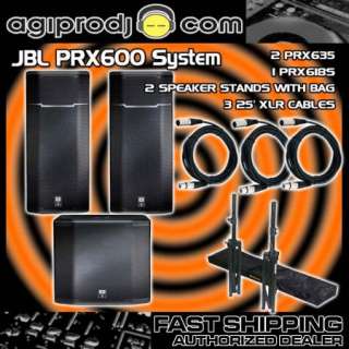 JBL PRX635 PRX618S Complete PA System FREE EXTRAS  