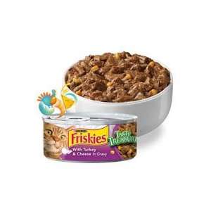 Friskies Tasty Treasures with Turkey & Cheese in Gravy Canned Cat Food 