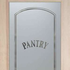 Pantry Doors 2/0 x 6/8 1 Lite French Frosted Glass Door Frosted Etched 