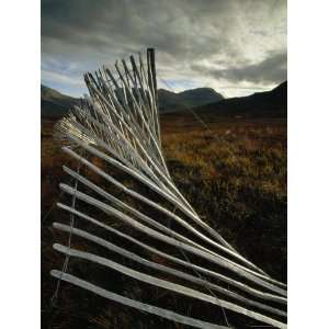  Snow Fences and Moorland, Wester Ross Near Dundonnell 