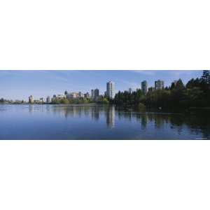  Buildings along a River, Lost Lagoon, Vancouver, British 