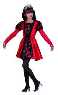 NEW CHILDS RED QUEEN OF HEARTS ALICE HALLOWEEN COSTUME  