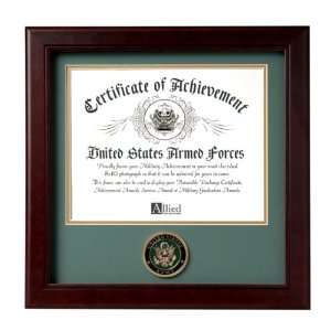   United States Army Certificate of Achievement Frame