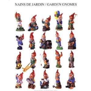  Garden Gnomes by Atelier Nouvelles Images 9.50X11.75. Art 