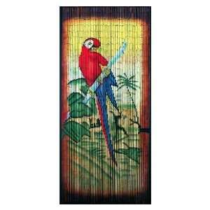  Bamboo 54 Parrot Scene Curtain