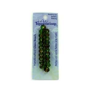 olive amber faceted beads   Pack of 48 Toys & Games