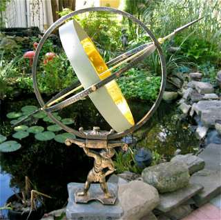 Hercules Sundial Large 27   Solid Brass and Iron NEW  
