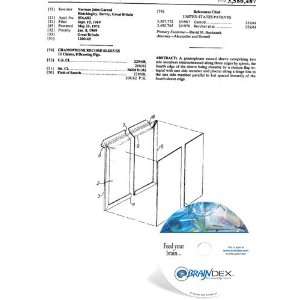  NEW Patent CD for GRAMOPHONE RECORD SLEEVES Everything 