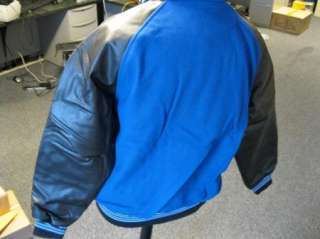 Game Sportswear Varsity Letterman Jacket Blue / Black Letter All Sizes