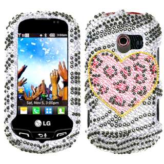 BLING Crystal Hard Snap Phone Protect Cover Case for LG EXTRAVERT 