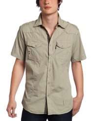 ecko unltd. Mens Retro Pipe Short Sleeve Woven Shirt