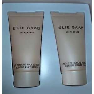Elie Saab Scented Shower Cream & Body Lotion Set, New, DLX Travel Size 