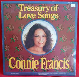 CONNIE FRANCIS treasury of love songs LP record NM  
