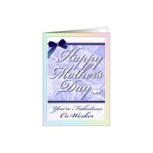  Happy Mothers Day Lavender Roses Fabulous Co Worker Card 