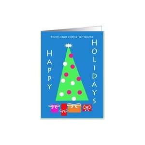  Happy Holidays Tree, Home to Yours Card Health & Personal 