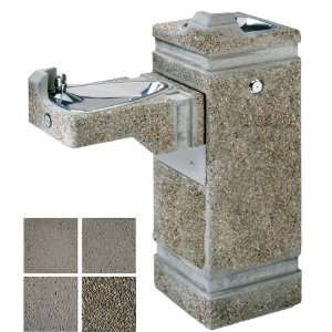   drinking fountain with exposed aggregate finish. 3150 Kitchen