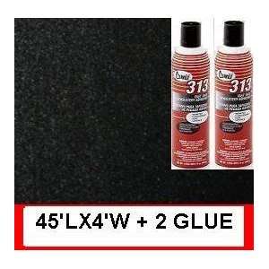  2 (313) GLUE + 45FT *4FT wide POLYMAT BLACK Speaker Sub 
