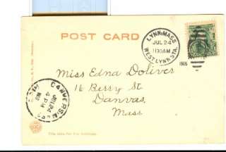 1906 GOLD FISH POND LAFAYETTE PARK LYNN MA Postcard UDB  