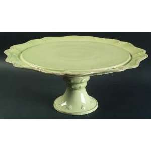 Juliska Ceramics Berry & Thread Pistachio Green Cake Stand/Pedestal 16 