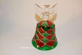 MURANO ANGEL BELL 3.2 inch MURANO glass Bomboniere uk  