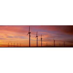 Wind Turbine in the Barren Landscape, Brazos, Texas, USA Photographic 