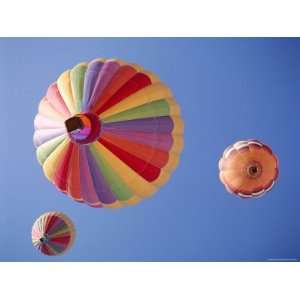 Colorful Hot Air Balloons in Sky, Albuquerque, New Mexico, USA Premium 