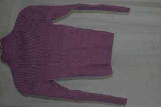Gap Stretch Womans Size XS (0 2) Purple Ribbed Long Sleeve Turtleneck 