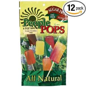 People Pops Frosty Chocolate Mint Pops, 6 Pop Bags (Pack of 12 