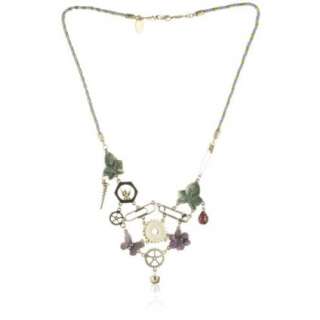 Disney Couture Tinker Belle, Leaves And Flowers Necklace   designer 