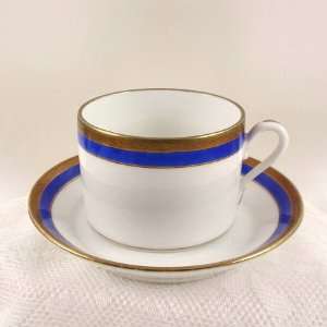  Richard Ginori PALERMO Blue Gold Tea Cup & Saucer Kitchen 
