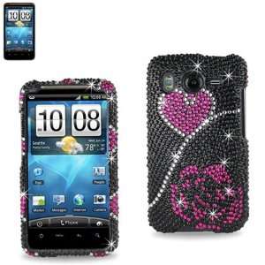  Case Rose Heart Bling Rhinestone Crystal Jeweled Snap on Full Cover 