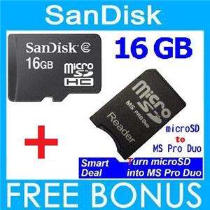 S6Ta 16GB SANDISK MICRO SD HC MEMORY STICK PRO DUO CARD 16G 4 SONY PSP 