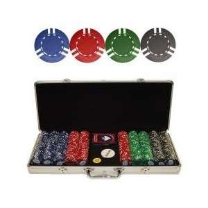  500 Soprano Striped 10g Clay Poker Chips w/Aluminum Case 