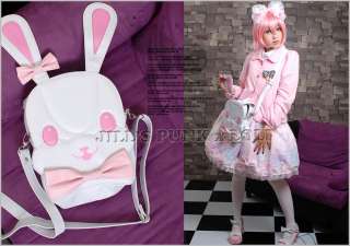   Japan cutie Fujiya caramel Model student Rabbit messenger bag W  