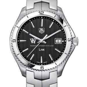  WUSTL TAG Heuer Mens Link Watch with Black Dial Sports 