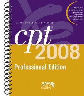 CPT 2008 Professional Edition (Cpt / Current Procedural Terminology 