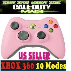 Modded XBox 360 Wireless 8mode Rapid Fire Pink Modified Controller 