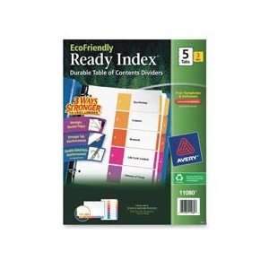  Dividers, 10 Tab, 3/PK, Multi   Sold as 1 PK   Eco friendly index 