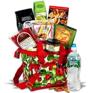 Ladybug Insulated Lunch Tote Gift Basket Grocery & Gourmet Food