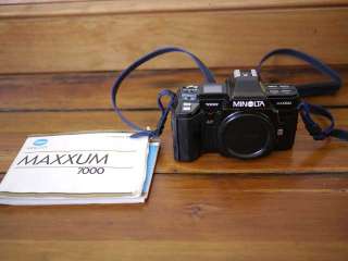 Minolta Maxxum 7000 SLR 35mm Camera Body AS IS NEEDS REPAIR  