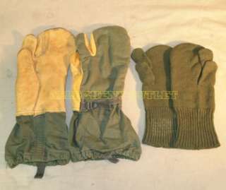 10 Ten EXTREME COLD WEATHER TRIGGER FINGER MITTENS VG  